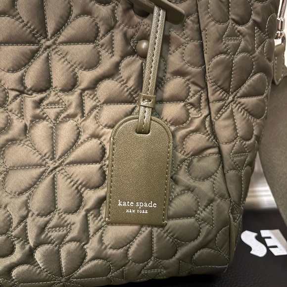 Kate Spade Tilly Quilted Small Tote Bag Green - Picture 4 of 10